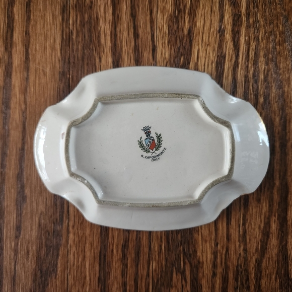 R. CAPODIMONTE VINTAGE ASHTRAY ITALY - Picture 12 of 13